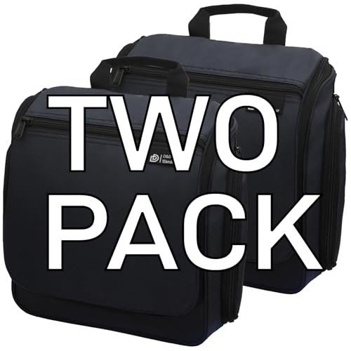 D&D Wanderlust D&D Hanging Travel Toiletry Bag for Men and Women ? Cosmetics, Makeup and Toiletries Organizer Kit with 10 Compartments