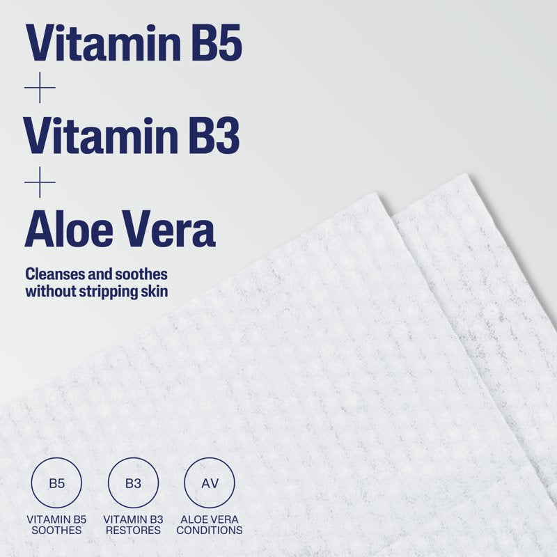 Gentle Skin Cleansing Cloths for Face & Body - Fragrance Free, 50 Count, Multi Pack