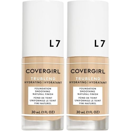 COVERGIRL, truBlend Liquid Foundation Makeup, Warm Beige, 1 oz, 1 Count (packaging may vary) (Pack of 2)