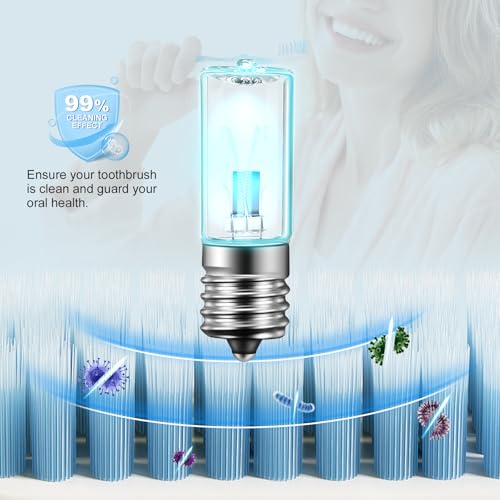 2 Pcs 3 Watts Bulb Replacement Parts Compatible with Philips Sonicare HX6150 HX6160/D HX7990 Charger Appliances