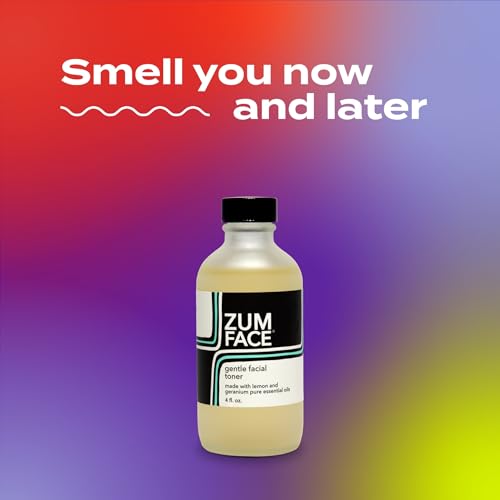 Indigo Wild Zum Face Gentle Facial Toner - Natural Face Toner for Women & Men - Soothing Toner with Witch Hazel - Lemon & Geranium Scent - 4 fl oz