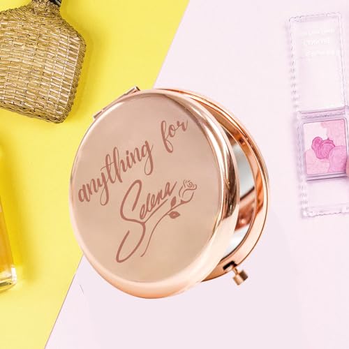 KEYCHIN Como La Flor Pocket Mirror Latin Singer Fans Gift Music Album Compact Makeup Mirror Singer Fans Merchandise (Anything for-RG)