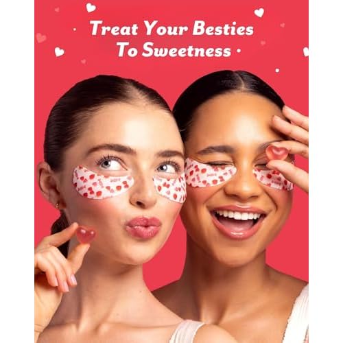 Patchology Eye Want Candy Under Eye Patches for Puffy Eyes, Dark Circles & Wrinkles ? Hydrating Eye Masks, Valentines Day Gifts for Her, Women & Teen Girls, Heart Galentines Gifts for Basket