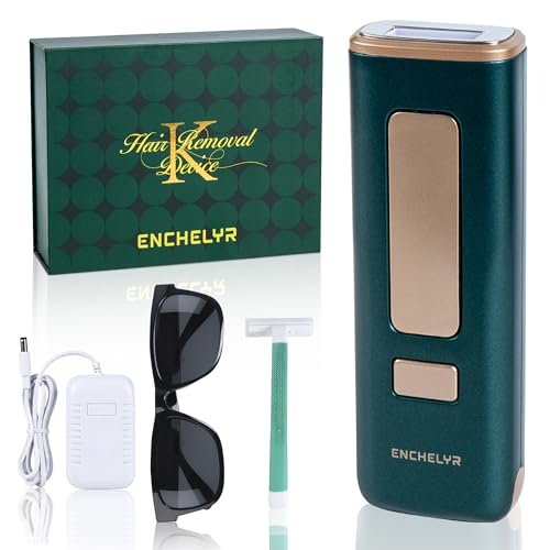 IPL Hair Removal with Ice Cooling System - Hair Remover for Women & Men with 5 Energy Levels, Unlimited Flashes & Corded Operation - Full Body Use - Includes Razor and Protective Eyewear