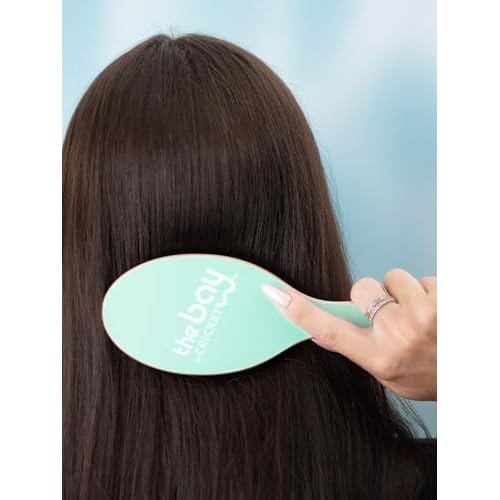 The Bay by Cricket¢â Blondie Wooden Paddle Hair Brush Painted Ladies Series with Wood Bristles for Enhanced Smooth and Shiny Hair Results