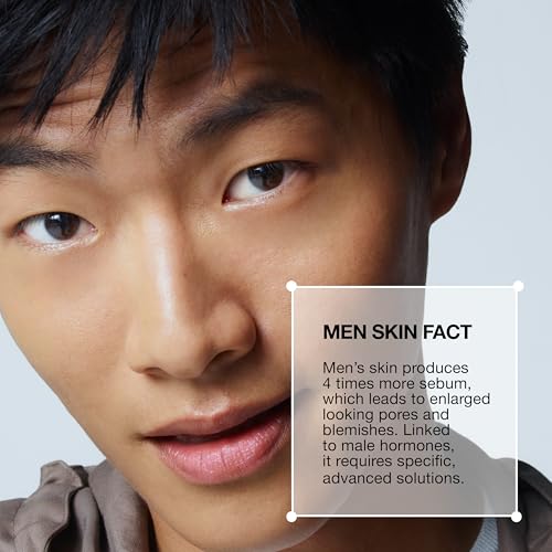 Lab Series Men's Clear LS Mattifying Lightweight Moisturizer with Salicylic Acid - Face Emulsion Suitable for Acne Prone Skin - Skin Care for Men - Dermatologist tested, 1.7 Fl Oz