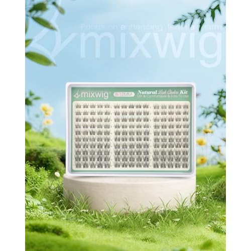 Short Lash Clusters 8-12MM Natural Eyelash Clusters Invisible Band Cluster Eyelash Extensions Wispy Cluster Lashes C Curly Individual Lashes 150PCS DIY Lash Extension by Lvmixwig