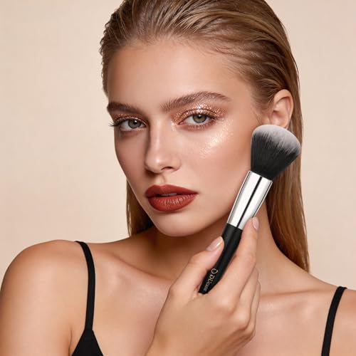 DUcare Makeup Brushes with Case 10Pcs Travel Makeup Brushset Women Gift Premium Synthetic Kabuki Foundation Blending Brush Face Powder Blush Concealers Eye Shadows with bag