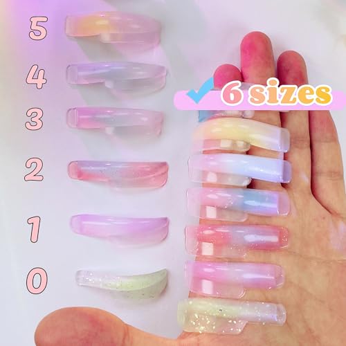 Lash Lift Shields C Curl 5 Size Lifting Pad, Rapid Eyelash Shield Shiny Perm Rods Make Eyes Natural Curl Flexible Pads Extreme Rod 100 Use Elastic Lami Perming Roller (Galaxy Color)