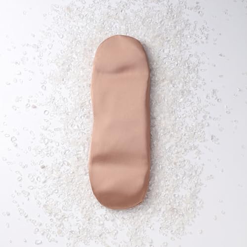 Weighted Eye Pillow for Relaxation, Sleeping, Yoga, SPA and Travelling, 100% Natural Clear Quartz,Cooling Eye Pillow, Reusable and Good Relaxation Gift for Women