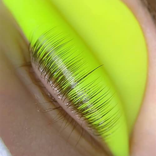 Lash Lift Shields C Curl Eyelash Lifting Shield Lami Lamination Roller Silicone Perm Rod Soft Lash Perming Pad Set For Lash Lift and Tint- Ribbons & Eye Patches (Lemon Flat C Curl Rods)