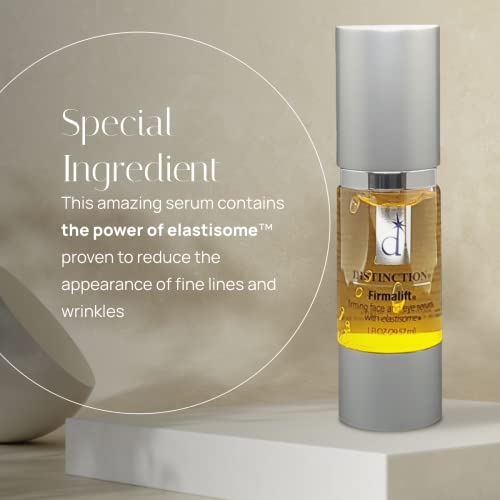 Distinction Firmalift Face & Eye Serum with Collagen & Elastisome ? Anti Aging Hydrating Serum ? Helps Smooth Fine Lines, Firm & Refresh Skin ? Lightweight Daily Formula - 1 Fl Oz