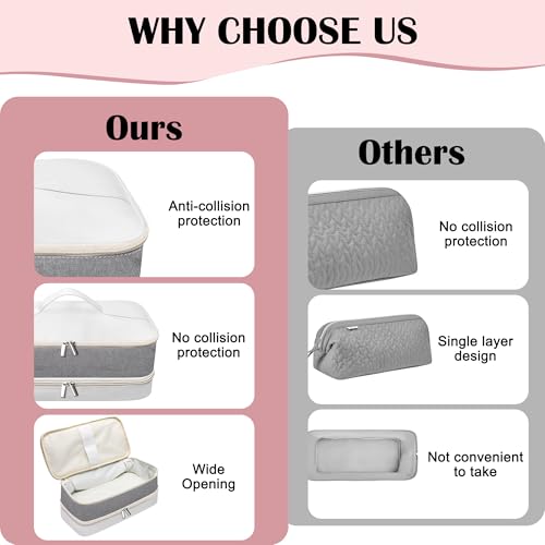 Case Compatible with Shark Flex Style, Travel Case for Dyson Airwrap Hair Tools Travel Bag, Suitable for Daily Finishing Double Structure Portable Tote Bag