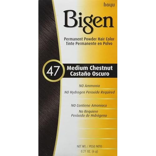 Bigen Permanent Powder Hair Color 47 Medium Chestnut, 0.21 Ounce (1)