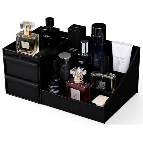 Cologne Organizer for Men,Cologne Stand,Perfume Stand Holder,Cologne Shelf,Dresser Organizers,Organizador de Perfumes,Perfume Stand Organizer for Bedroom,Black
