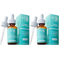 SeoulCeuticals Korean Skin Care Ginseng Serum - K Beauty Skincare with Green Tea + Centella + Royal Jelly - Cruelty Free & Organic for Dewy Glow 1oz (Pack of 2)