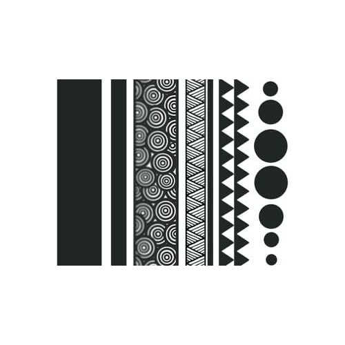 Black Armband Fake Tattoos ? 2 A4 Sheets | Realistic Temporary Tattoo Bands for Arms & Thighs | Waterproof & Easy to Apply