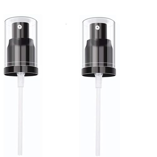 2PCS Replacement Press Cover Air Pump for Maybelline Fit Me Matte + Poreless Liquid Foundation Makeup Base (Black)