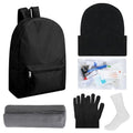 Panitay Homeless Care Package Supplies Bulk Winter Beanies Gloves Socks Blankets Toiletry Kits for Homeless Charity(Black)