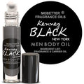 MOBETTER FRAGRANCE OILS Kenney Black New York Men Fragrance Body Oil 0.33 Oz Roll On Glass Bottle, Travel Size, Long Lasting