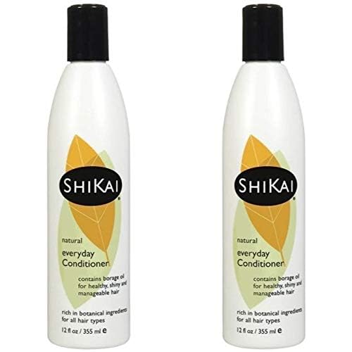 ShiKai Everyday Hydrating Conditioner (Unscented, 12oz, Pack of 2) | With Borage & Jojoba Oil | Promotes Healthy Scalp | Nourish & Shine | Vegan
