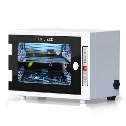 Nail Tool Cleaning Machine 12L High Capacity Dry Heat Cabinet for Home Salon Manicure Tool Cleaner Cabinet