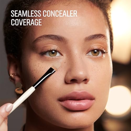 Bobbi Brown Foundation & Concealer Brush | Full Coverage & Touch-Up Makeup Brushes for Blemishes, Dark Circles & Seamless Blending