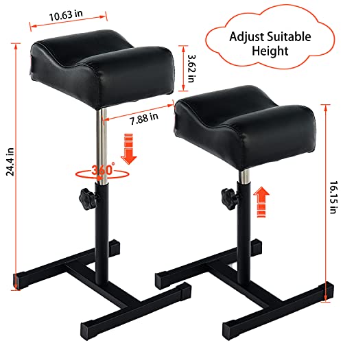 Pedicure Manicure Footrest Adjustable Height Stand Beauty SPA Salon Nail Care Black