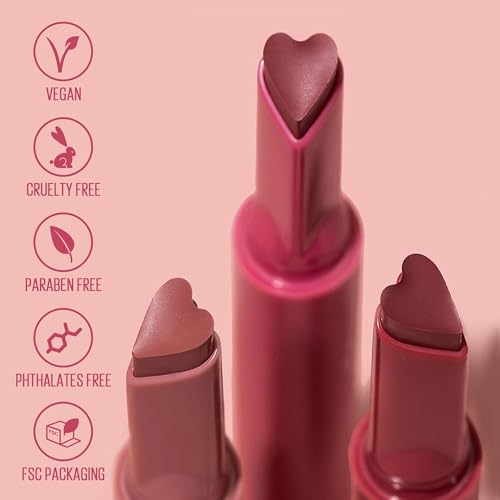Kaja Lip Gloss - Heart Melter | High-shine, Glossy Finish, Playful Bubblegum Pink, Moisturize, 02 Sweet Talk, 0.04 Oz
