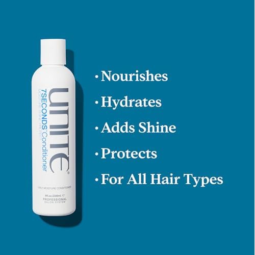 UNITE Hair ? 7SECONDS Conditioner ? Moisture-Enriched Conditioner for Weightless Hydration, Shine & Color Protection ? UV & Thermal Protection ? 8 Fl Oz
