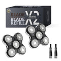Pro Replacement Head Compatible with Remington Balder Pro XR7000 Head Shaver - 5 Dual Track Blades, Precision Electric Shaving for Bald Men (2 Pack)