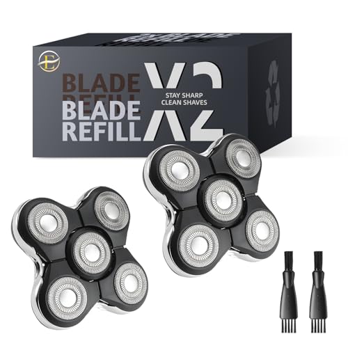 Pro Replacement Head Compatible with Remington Balder Pro XR7000 Head Shaver - 5 Dual Track Blades, Precision Electric Shaving for Bald Men (2 Pack)
