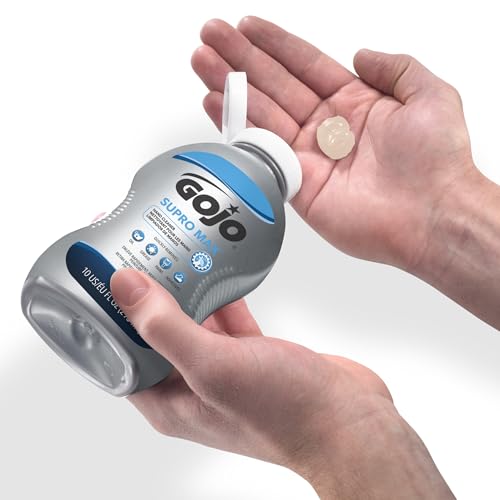 GOJO SUPRO MAX Hand Cleaner 10 fl oz Heavy Duty Hand Cleaner Squeeze Bottle (Pack of 8) - 7278-08