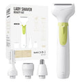 Electric Shaver for Women, 2025 Wet/Dry Razors for Women with LED Display,4 in 1 Cordless Hair Remover for Arms Legs Pubic Armpit Face, IPX7 Waterproof, Painless Electric Grooming Set