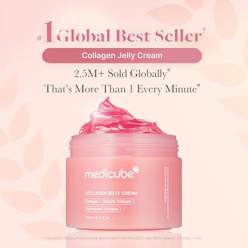medicube Pink Glow Home Care Duo: PDRN Pink Peptide Toner and Collagen Jelly Cream (110ml)