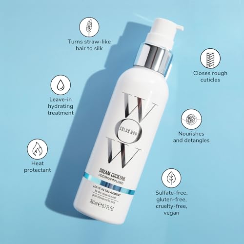 COLOR WOW Dream Cocktail Coconut Infused Leave-in Treatment ? Silky, Supple, Frizz-Free Hair | Blow Dry Boost + Heat Protectant
