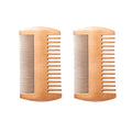 4 Pcs Wooden Beard Comb Double Sided Mustache Comb Beard Grooming Comb Fine Tooth Mustaches Comb Facial Hair Styling Comb for Men