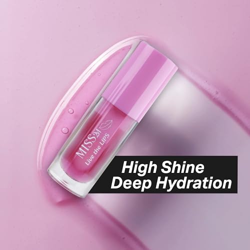 Hydrating Clear Lip Gloss with Nourishing, Non-Sticky Jojoba Oil Natural Lip Plumper Gloss: 03 Vanilla, 0.14 Fl Oz