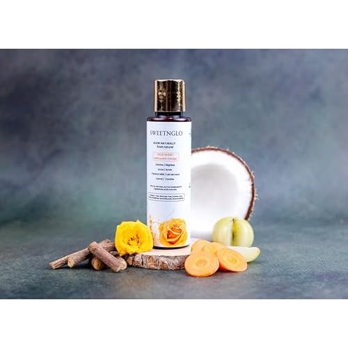 Face Wash - Natural Vitamin C from Amla, Licorice & Carrot | With Hyaluronic Acid, Rose Water, Coconut Milk | Smoothens |Brightens, Hydrates & Gentle| Paraben &Sulfate-Free Cleanser |100ml