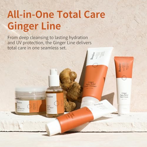 [BONAJOUR] Ginger Aqua Relief Cream - Intensive soothing care, suitable for acne-prone and sensitive skin