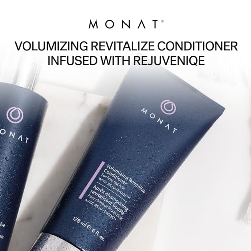 MONAT Volumizing Revitalize Conditioner Infused with Rejuveniqe - Lightweight Hair Volumizing Conditioner for Fine, Flat Hair, for Softness and Shine - Net Wt. 178 ml ? 6 fl. oz.