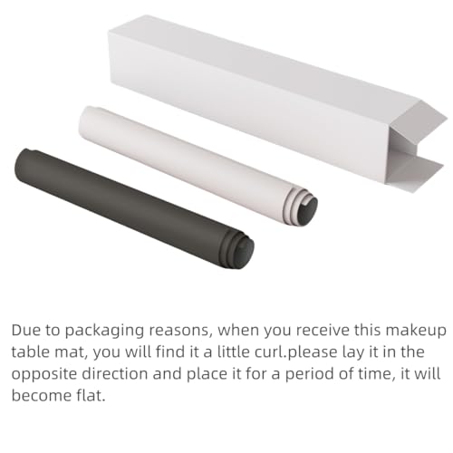 39.37"" * 15.7"" Large makeup Mat for Vanity Top Protector,Cover Work Table Waterproof, Non-Slip Pad for makeup vanity. (white)