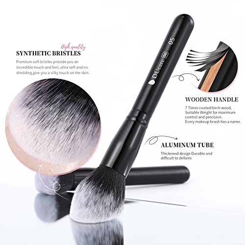 DUcare Professional Makeup Brushes Set 27Pcs +DUcare Foundation Brush