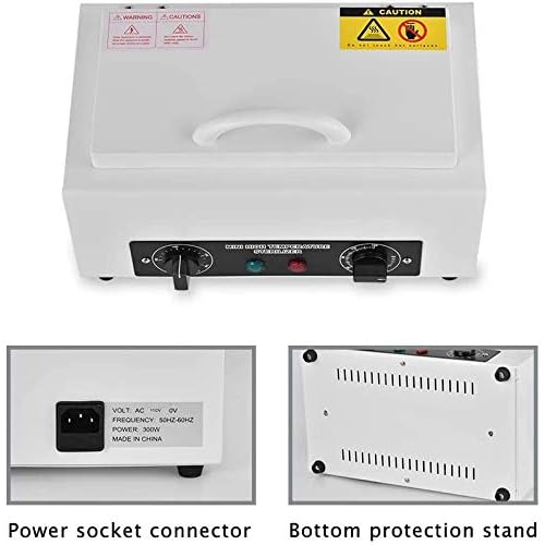 300W Heat Sterilizer NV-210 w/Timer Disinfection Box Manicure Pedicure SPA Salon Equipment for Sundry Beauty Hair Nail Metal Tools