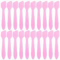 Tbestmax 300 PCS Mini Cosmetic Spatulas 3.2" x 0.6" Disposable Makeup Spatulas, Plastic Spatulas Pink Facial Creams Skin Care Spatulas