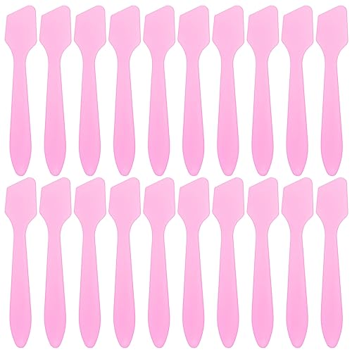 Tbestmax 300 PCS Mini Cosmetic Spatulas 3.2" x 0.6" Disposable Makeup Spatulas, Plastic Spatulas Pink Facial Creams Skin Care Spatulas
