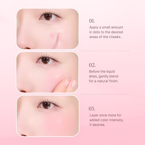 Dasique Soft Veil Blush #01 Soft Chiffon | liquid blush | Long-lasting | doyuin makeup | blush | Buildable | korean makeup