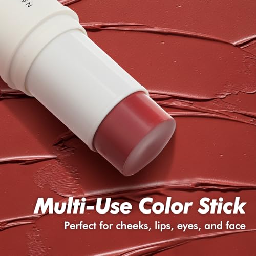 Natural Amor Blush Stick, Multi Use Makeup Stick for Eyes, Cheeks & Lips, Natural Ingredients, Dried Rose, 0.28oz
