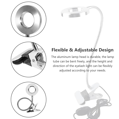 Watris Veiyi Lash Light for Eyelash Extensions, LED Tattoo Lash Extension Light, USB Beauty Lamp for Skincare & Salon