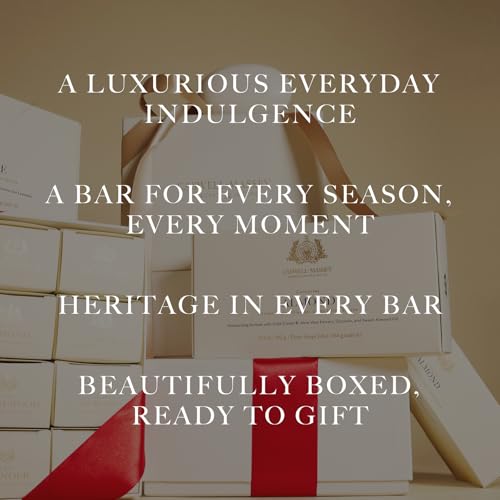 Caswell-Massey Men¡¯s Bar Soap Gift Set - 2571, Woodgrain & Sandalwood - Moisturizing Triple-Milled Body Wash Bars for All Skin Types, Plant-Based & Essential Oils Formula, Made in USA, 3 x 5.8 oz